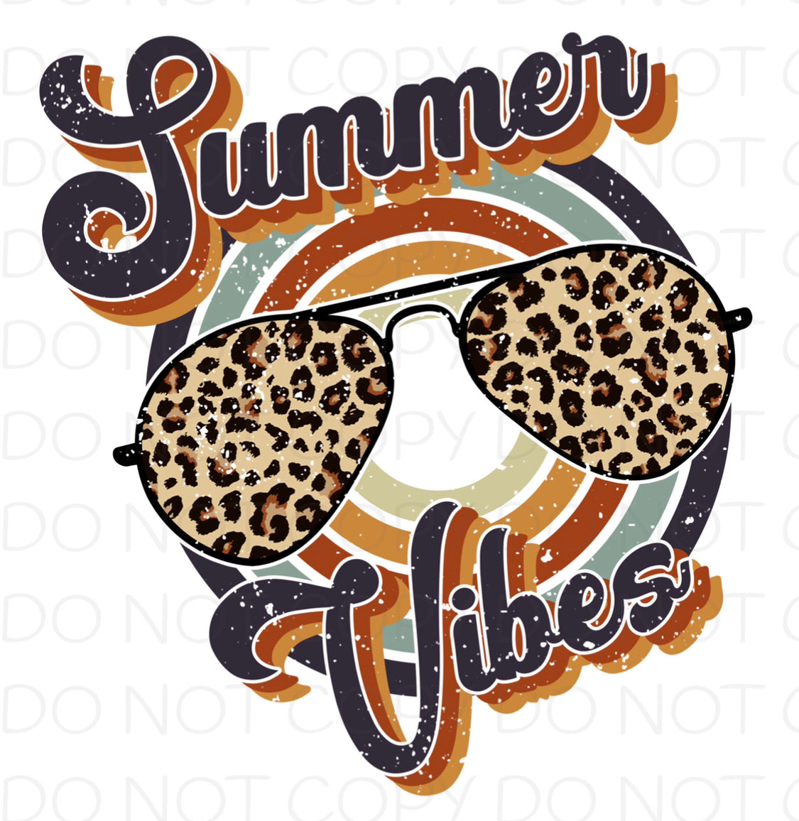 Summer Vibes Leopard Sunglasses - HTV Transfer – Pretty Lil Things PLT ...