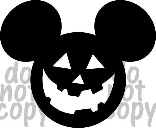 Mouse Pumpkin Jack-o-Lantern 2 - Dye Sub Heat Transfer Sheet – Pretty ...